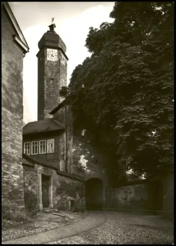 Ansichtskarte Greiz Eingang Oberes Schloss 1979/1974