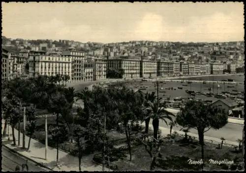 Cartolina Neapel Napoli Mergellina Mergellina Mergellina 1955