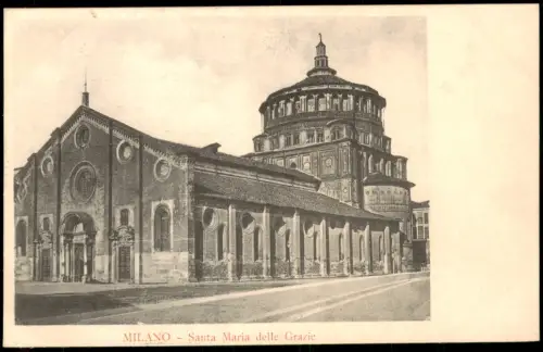 Cartolina Mailand Milano Santa Maria delle Grazie 1912