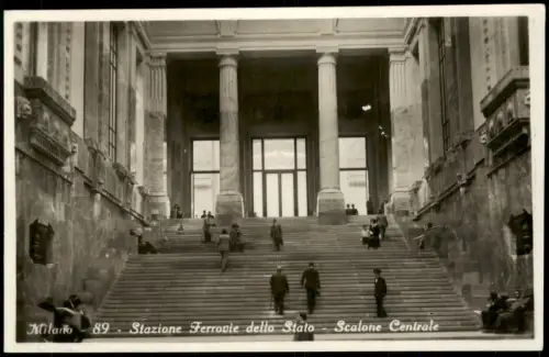 Mailand Milano Stazione Ferrovie dello Stato Scalone Centrale 1933