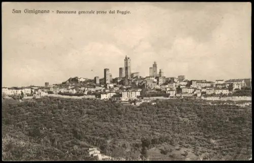 San Gimignano San Gimignano Panorama generale preso dal Poggio. 1912