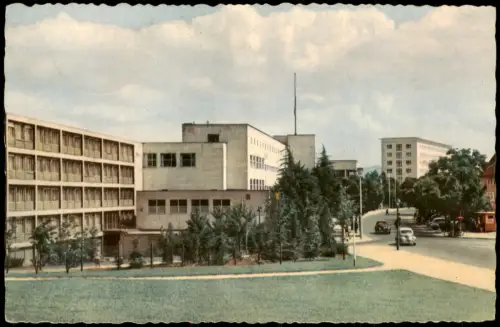 Ansichtskarte Bonn Strassen Partie am Bundeshaus 1956