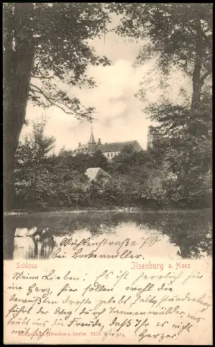 Ansichtskarte Ilsenburg (Harz) Ilsenburg Schloss 1905