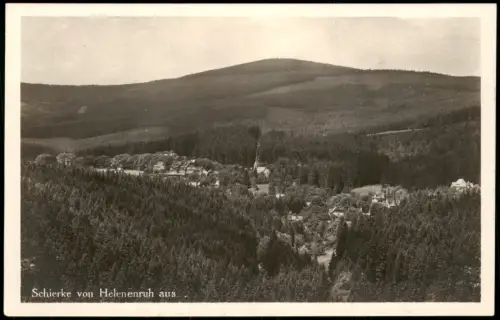 Ansichtskarte Schierke Panorama-Ansicht Schierke von Helenenruh aus 1931