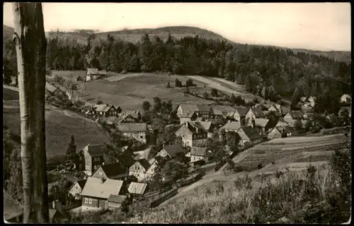 Vesser-Suhl Panorama-Ansicht Vesser Thür. Wald zur DDR-Zeit 1958