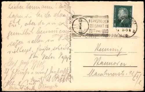 Ansichtskarte Mannheim Paradeplatz und Raufhaus 1930