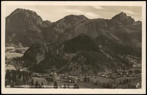 Ansichtskarte Stauden Obb. Stadtblick Fotokarte 1927