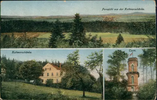 Ansichtskarte Kottmar Kottmarbaude Kottmarschänke 3 Bild 1919