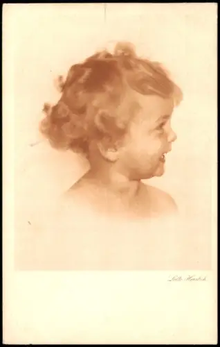 Ansichtskarte  Kinder Künstlerkarte Lotte Herrlich Kinderköpfe 1933