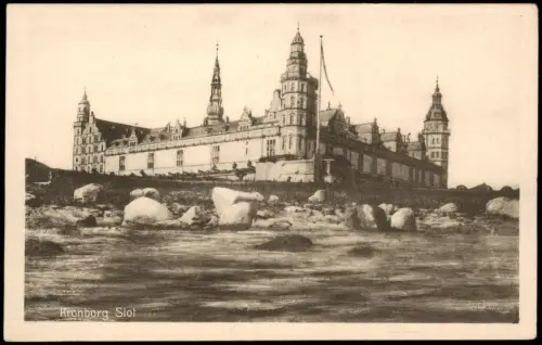 Postcard Helsingør Helsingör Schloss Kronborg 1928