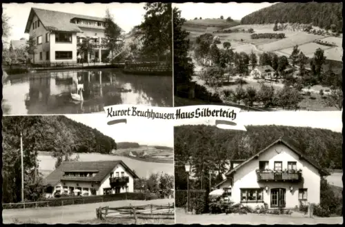 Bruchhausen-Höxter Weser Café Restaurant PensionHAUS SILBERTEICH Ottbergen 1963