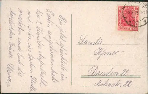 Ansichtskarte Mitte-Berlin Alexanderplatz Straßenbahn 1919