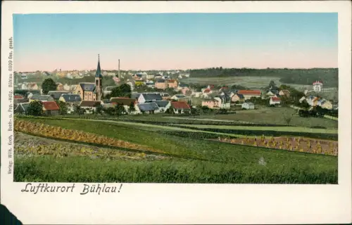 Ansichtskarte Bühlau-Dresden Blick auf die Stadt 1906