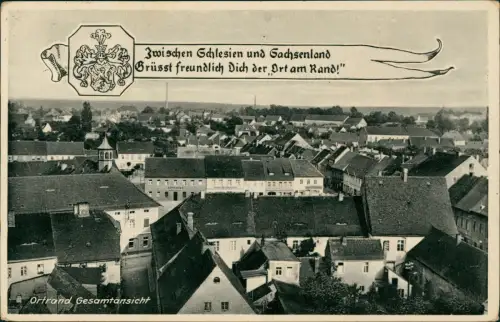 Ansichtskarte Ortrand Blick über die Stadt 1938