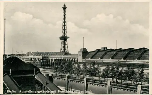 Ansichtskarte Charlottenburg-Berlin Ausstellungsgelände mit Funkturm 1936