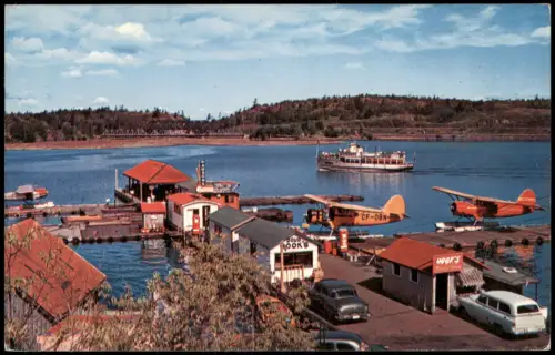 Ontario Allgemein Seaplane Base and Harbour Kenora Canada Wasserflugzeug 1957