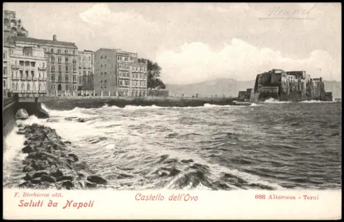 Cartolina Neapel Napoli Castello dell'Ovo 1913