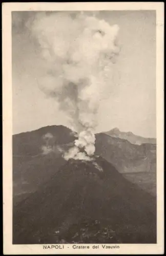 Cartolina Neapel Napoli Cratere del Vesuvio Vesuv 1924