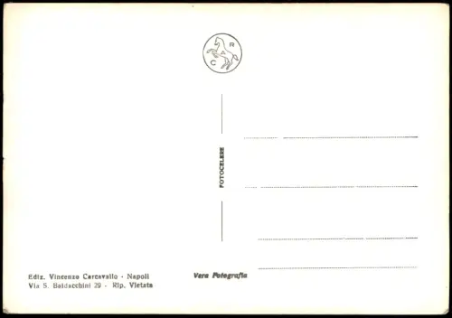 Cartolina Neapel Napoli RISTORANTE BERSAGLIERA Mehrbild 1962