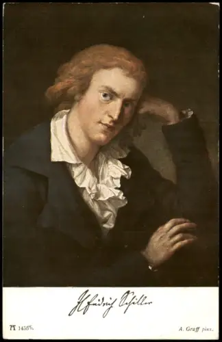 Ansichtskarte  Friedrich Schiller Künstlerkarte Unterschrift 1915
