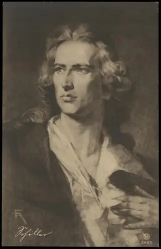 Ansichtskarte  Friedrich Schiller Künstlerkarte Fotokunst 1914