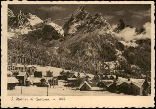 Sankt Martin am Sismunthbach San Martino di Castrozza Stadt im Winter 1934