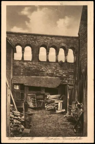 Ansichtskarte Bad Wimpfen Innenhof Rest der Kaiserpfalz 1930