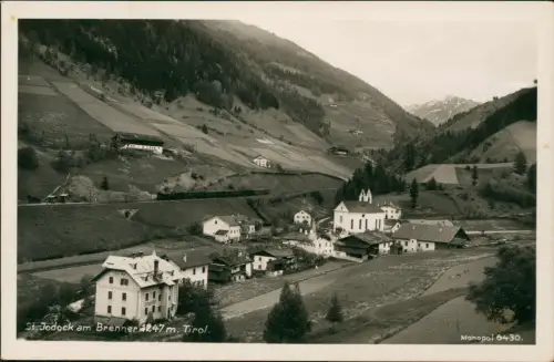 Ansichtskarte St. Jodok am Brenner Stadtpartie 1930