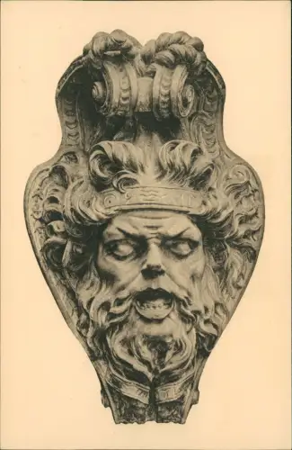 Ansichtskarte Berlin Zeughaus Maske eines sterbenden Kriegers Lichthof 1918