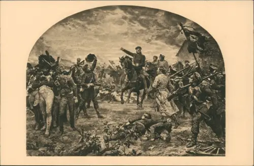 Ansichtskarte Berlin Zeughaus Zeughaus Gemälde Belle-Alliance 1815 1918