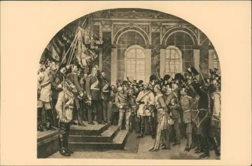 Ansichtskarte Berlin Zeughaus Kaiserproklamation zu Versailles 1871 1918