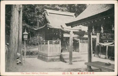 Kyoto Kyōto-shi (京都市) The Inari Shrine, Fushimi. 社神荷稻見伏 Japan Nippon 1929