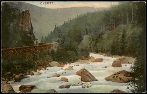 Ansichtskarte Oker-Goslar Okertal Haus 1913