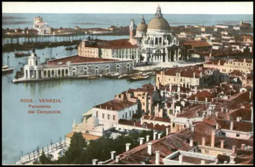 Cartolina Venedig Venezia Panorama dal Campanile 1910