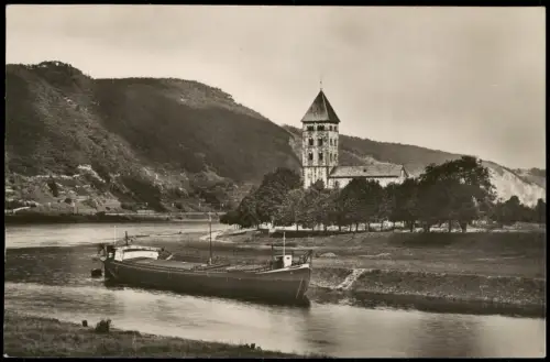 Ansichtskarte Niederlahnstein-Lahnstein Jahnniskirche Schiff 1928