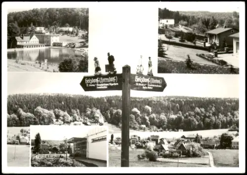 Hetzdorf-Flöha (Sachsen) DDR Mehrbild-AK Ortsansichten   Tharandter Wald 1981