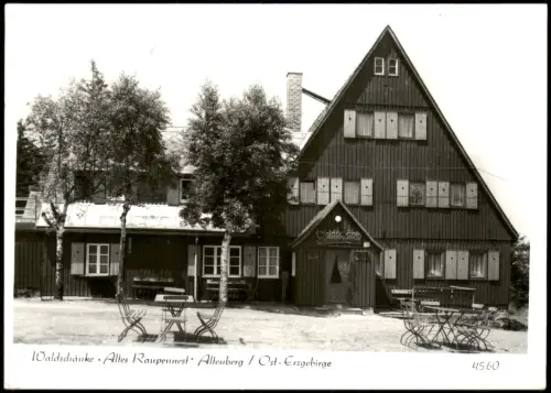 Altenberg   DDR AK Waldschänke Altes Raupennest Altenberg Ost-Erzgebirge 1984