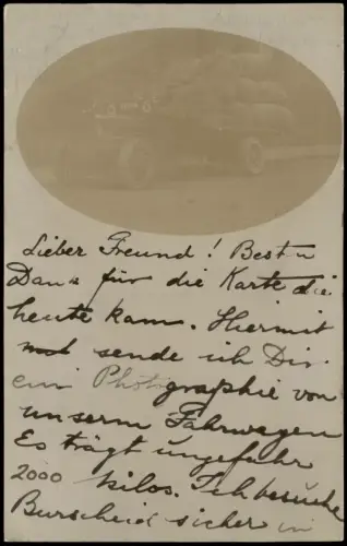 Ansichtskarte  LKW Lastkraftwagen AK 854 1906  England Großbritannien