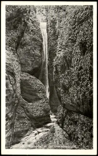 Ansichtskarte Eisenach Wasserfall in der Drachenschlucht 1959