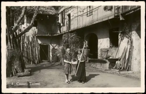 Ansichtskarte .Schweiz Costumi Ticinesi Tessin Frauen Bäuerin 1930