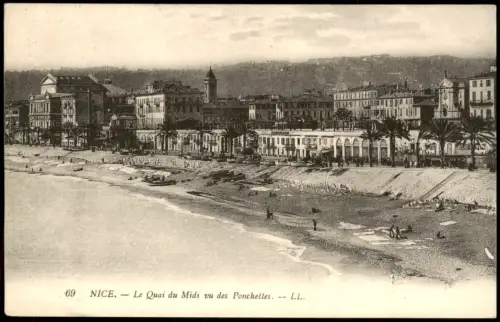 CPA Nizza Nice Le Quai du Midi vu des Ponchettes 1910