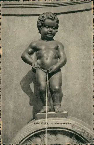 Postkaart Brüssel Bruxelles Manneken Pis 1962