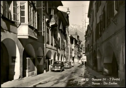 Cartolina Meran Merano Portici Die Lauben 1959