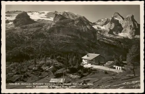 .Trentino-Südtirol Dolomiti RIFUGIO MARMOLADA PASSO FEDAJA 1950
