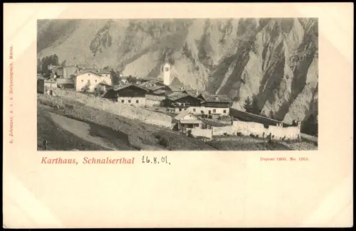 Trentino-Südtirol Karthaus Schnalserthal Südtirol Italien 1901