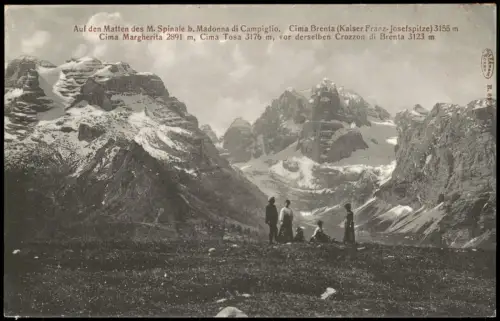 Madonna di Campiglio Sankt Maria im Pein Umlandansicht  Spinale  Südtirol 1910