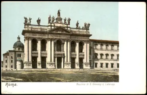 Cartolina Rom Roma Basilica di S. Giovanni in Laterano. 1909