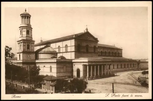 Cartolina Rom Roma S. Paolo fuori le mura. 1928