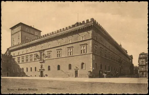 Cartolina Rom Roma Palazzo Venezia 1927