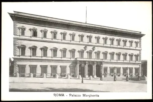Cartolina Rom Roma Palazzo Margherita 1918